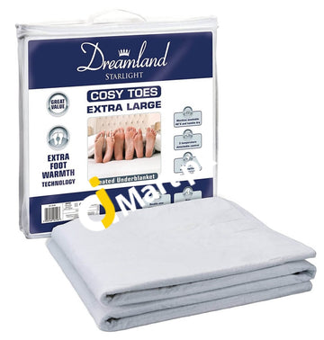 Dreamland Starlight Cosy Toes Heated Under Blanket Double Size 150X120 Cm With 3 Temperature